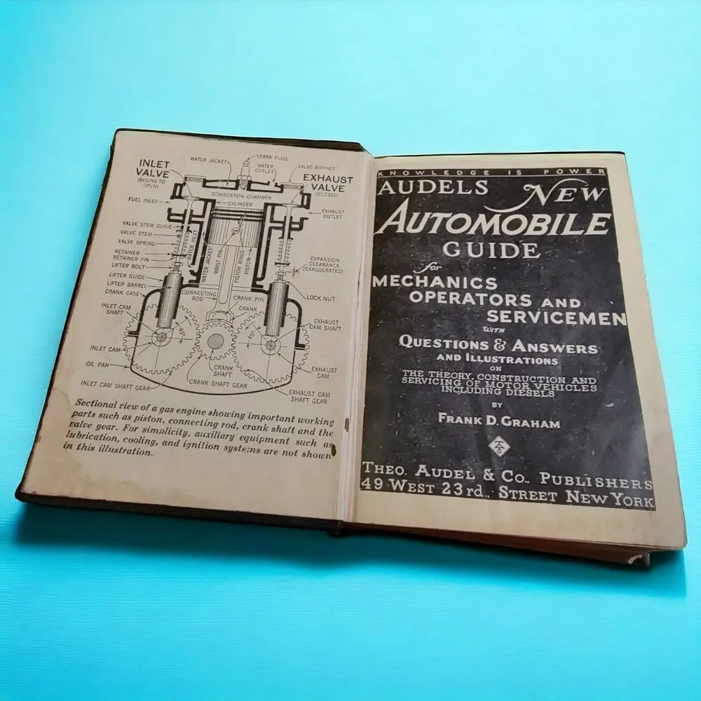 Vintage Audels New Automobile Guide for Mechanics Operators And Servicemen 1951